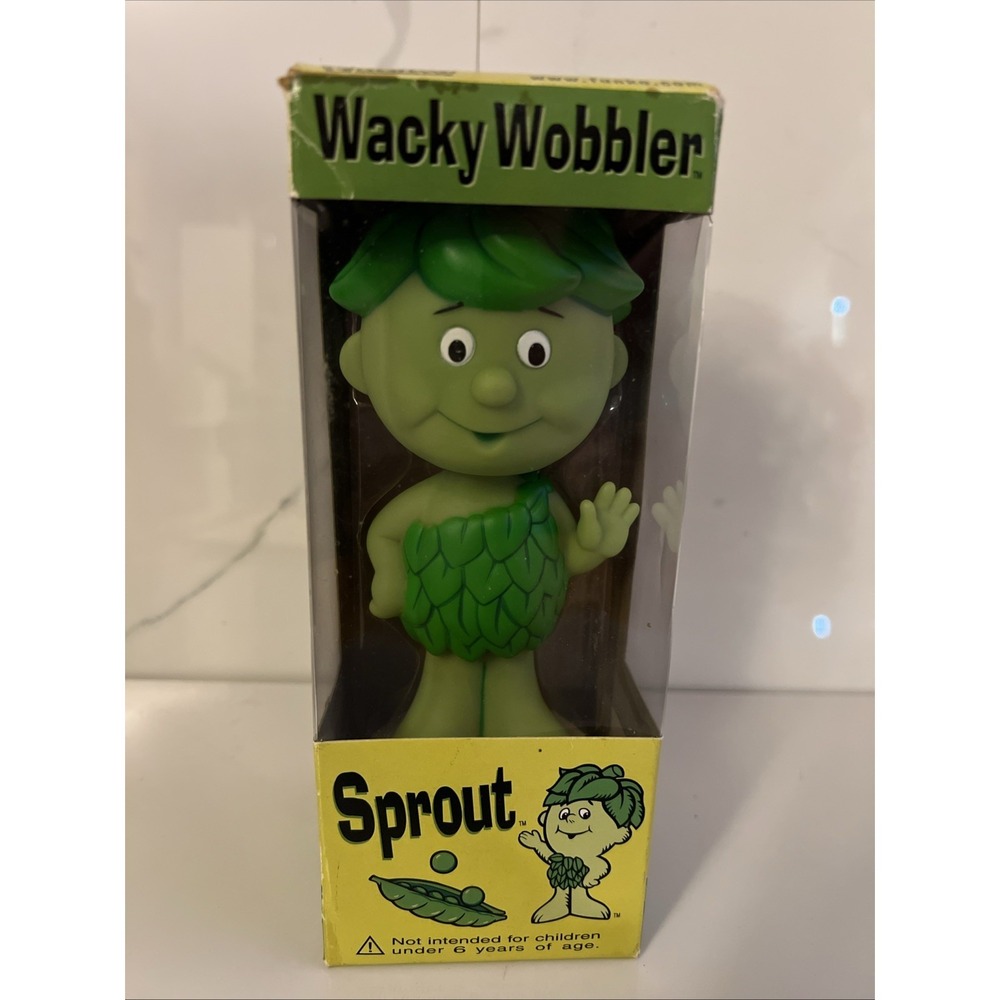 FUNKO Wacky Wobbler GREEN GIANT Bobble Head LITTLE SPROUT nodder Figure 2002